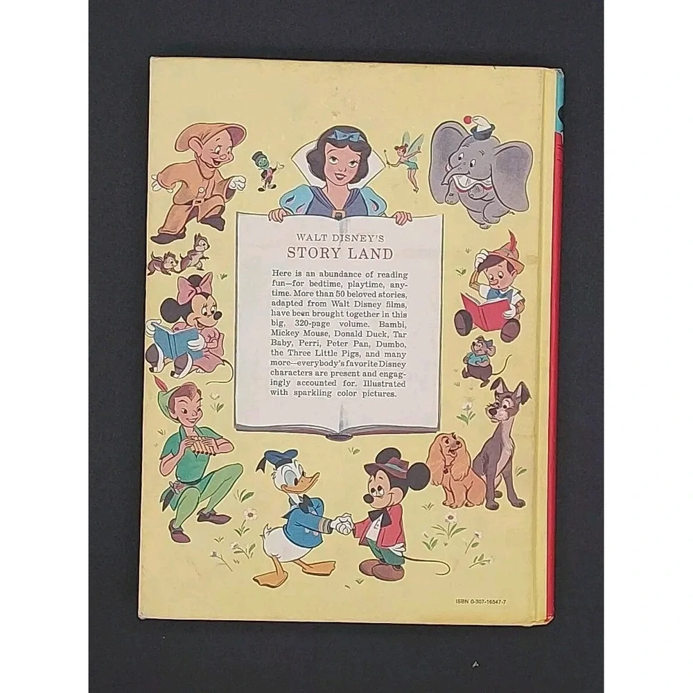 VINTAGE 1962‎ Walt Disney's Story Land A Golden Book Children Reading Education